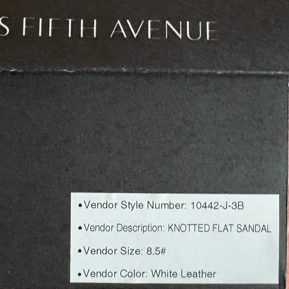 Saks Fifth Avenue - knotted leather flat sandal - Picture 5 of 5